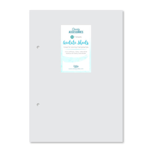Claritystamp 7x Deluxe Acetate Sheets A4