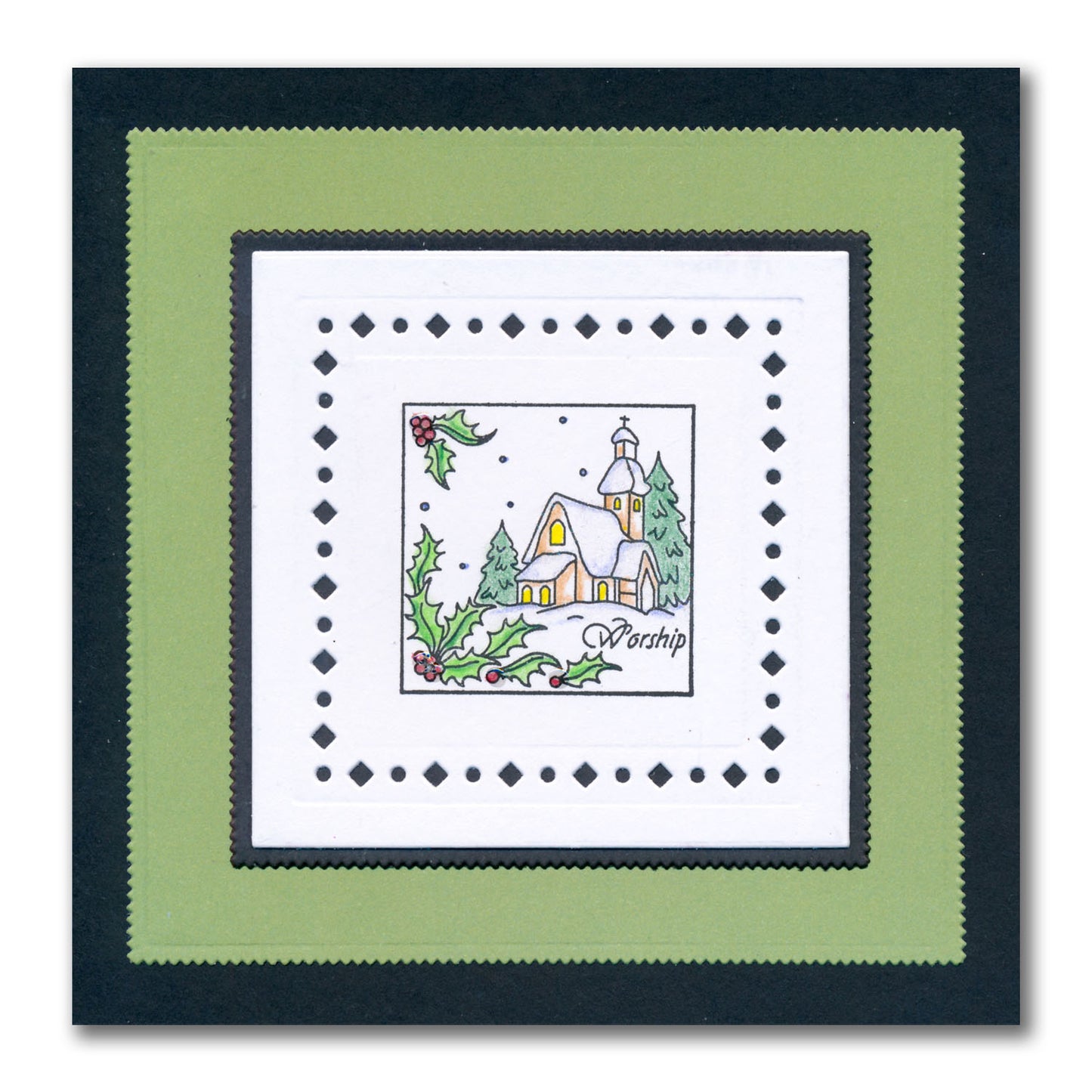 Linda's Christmas Treasures Advent A4 Stamp Set