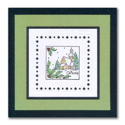 Linda's Christmas Treasures Advent A4 Stamp Set