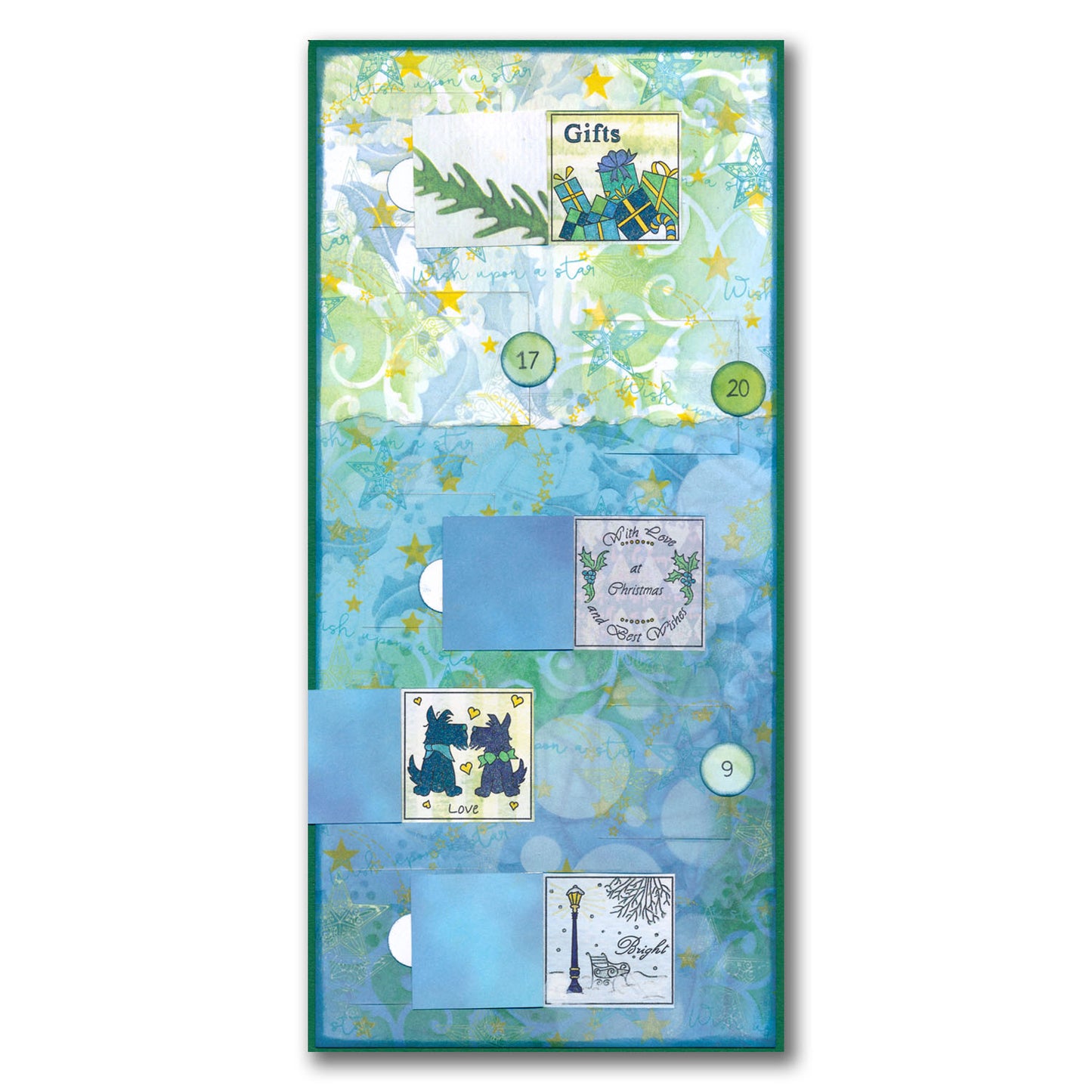 Linda's Christmas Treasures Advent A4 Stamp Set