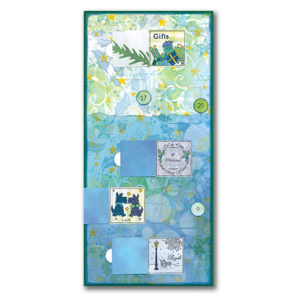 Linda's Christmas Treasures Advent A4 Stamp Set