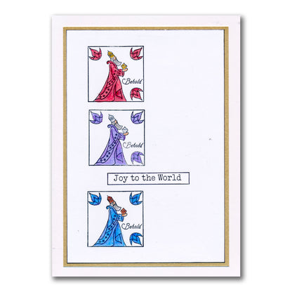 Linda's Christmas Treasures Advent A4 Stamp Set