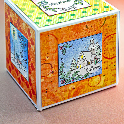 Linda's Christmas Treasures Advent A4 Stamp Set