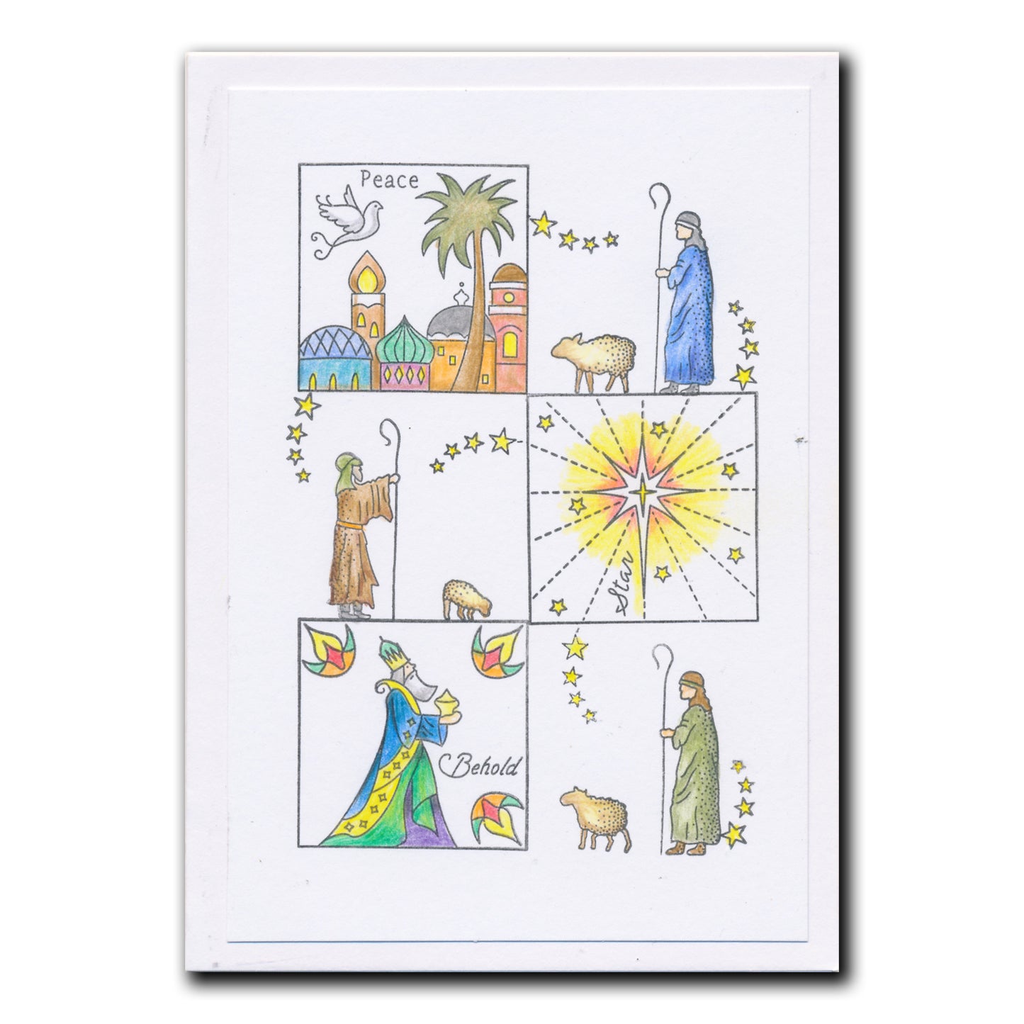 Linda's Christmas Treasures Advent A4 Stamp Set