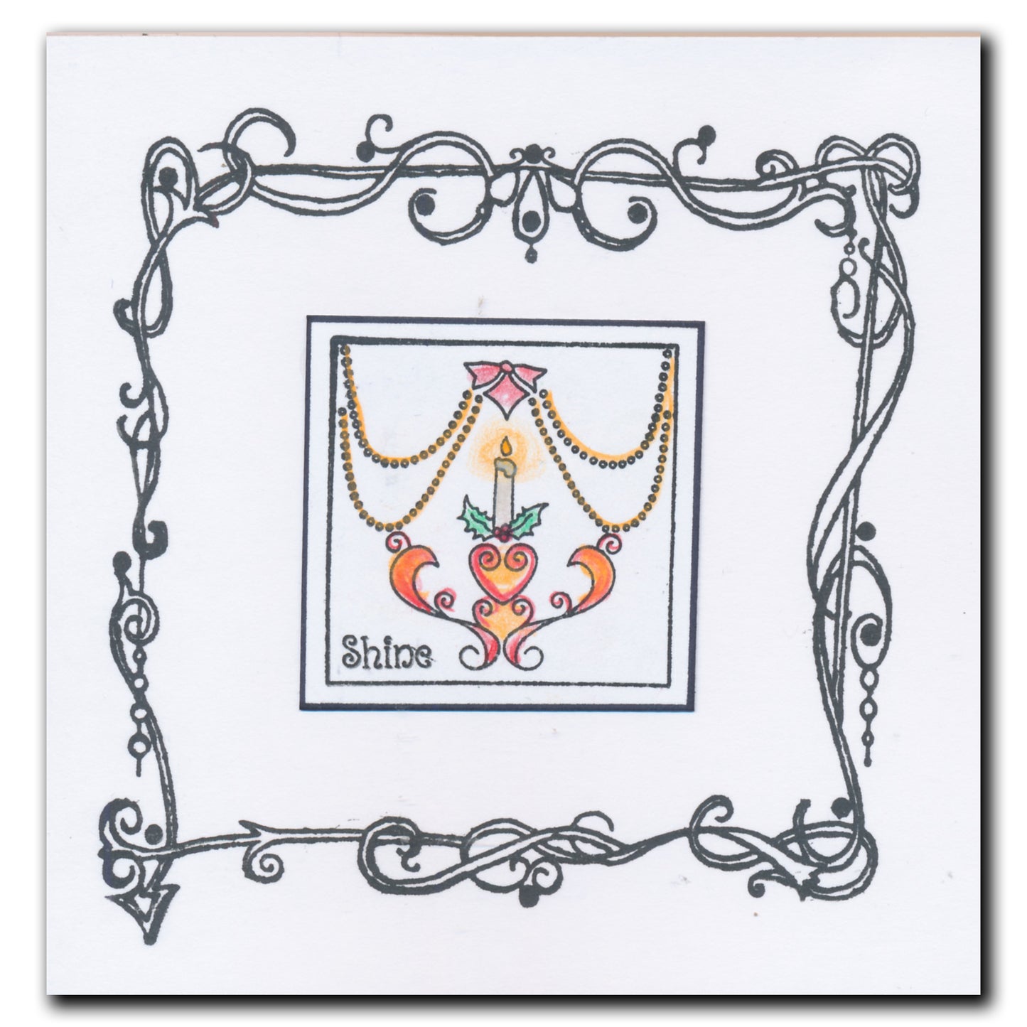 Linda's Christmas Treasures Advent A4 Stamp Set