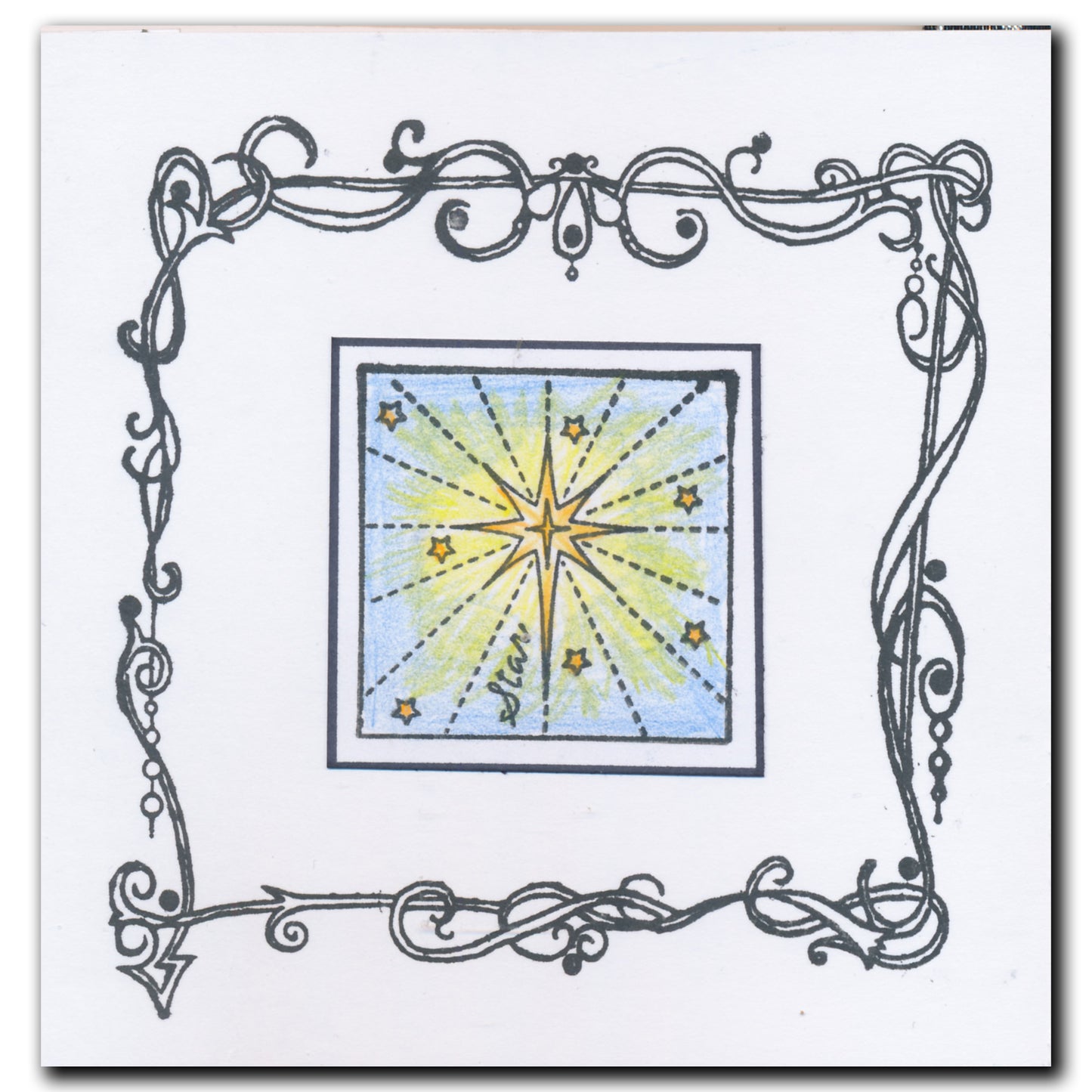 Linda's Christmas Treasures Advent A4 Stamp Set