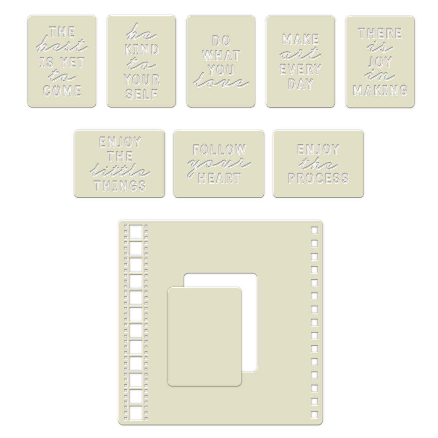 Wee Affirmation Stencils & Stencil Mate - DOUBLE LOYALTY POINTS