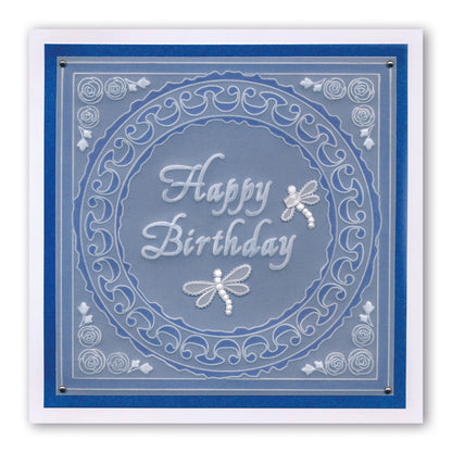 Queen's Calligraphy Alphabet - Upper Case Groovi Border Plate