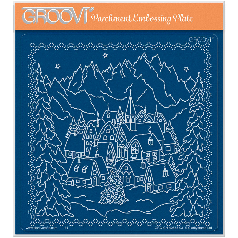 Linda's Alpine Village - Enchanted Christmas A5 Square Groovi Plate