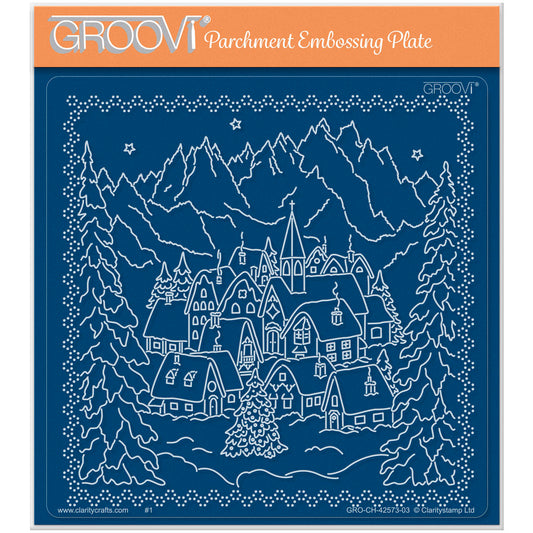 Linda's Alpine Village - Enchanted Christmas A5 Square Groovi Plate