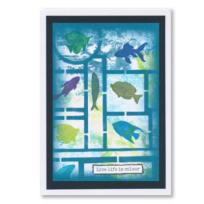 Wee Fish Silhouettes Stamp Set