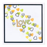 Barbara's SHAC Bijou Love Heart Doodle A6 Stamp & Mask Set
