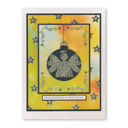 Tina's Angels - Two Way Overlay Christmas Ornaments A6 Stamp Set
