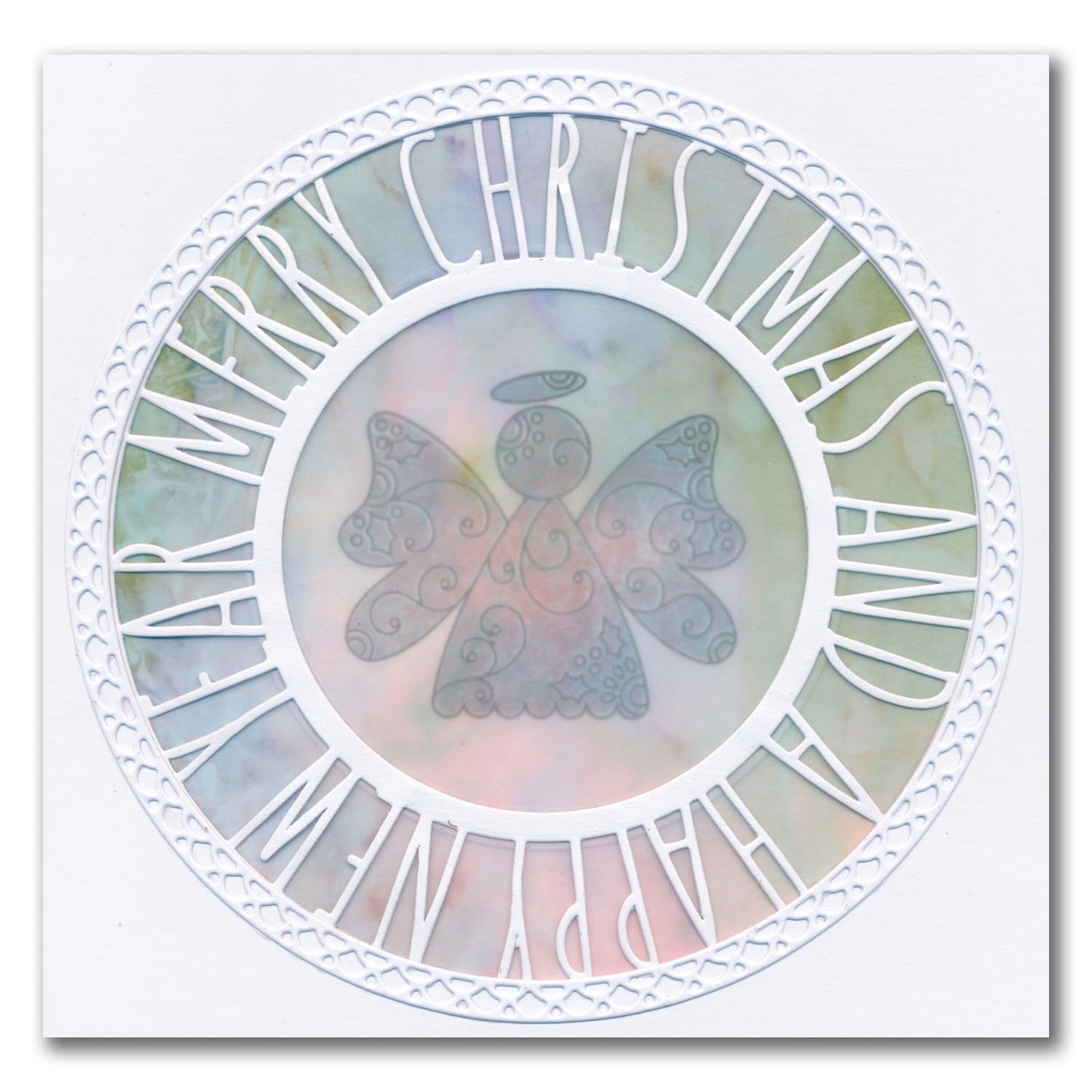 Tina's Angels - Two Way Overlay Christmas Ornaments A6 Stamp Set