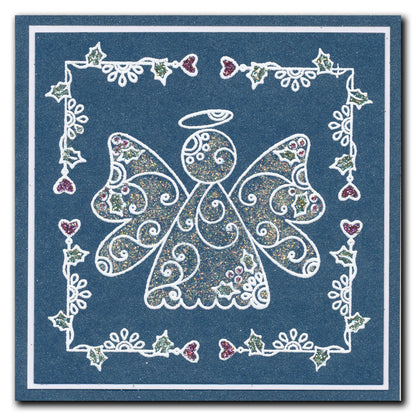 Tina's Angels - Two Way Overlay Christmas Ornaments A6 Stamp Set