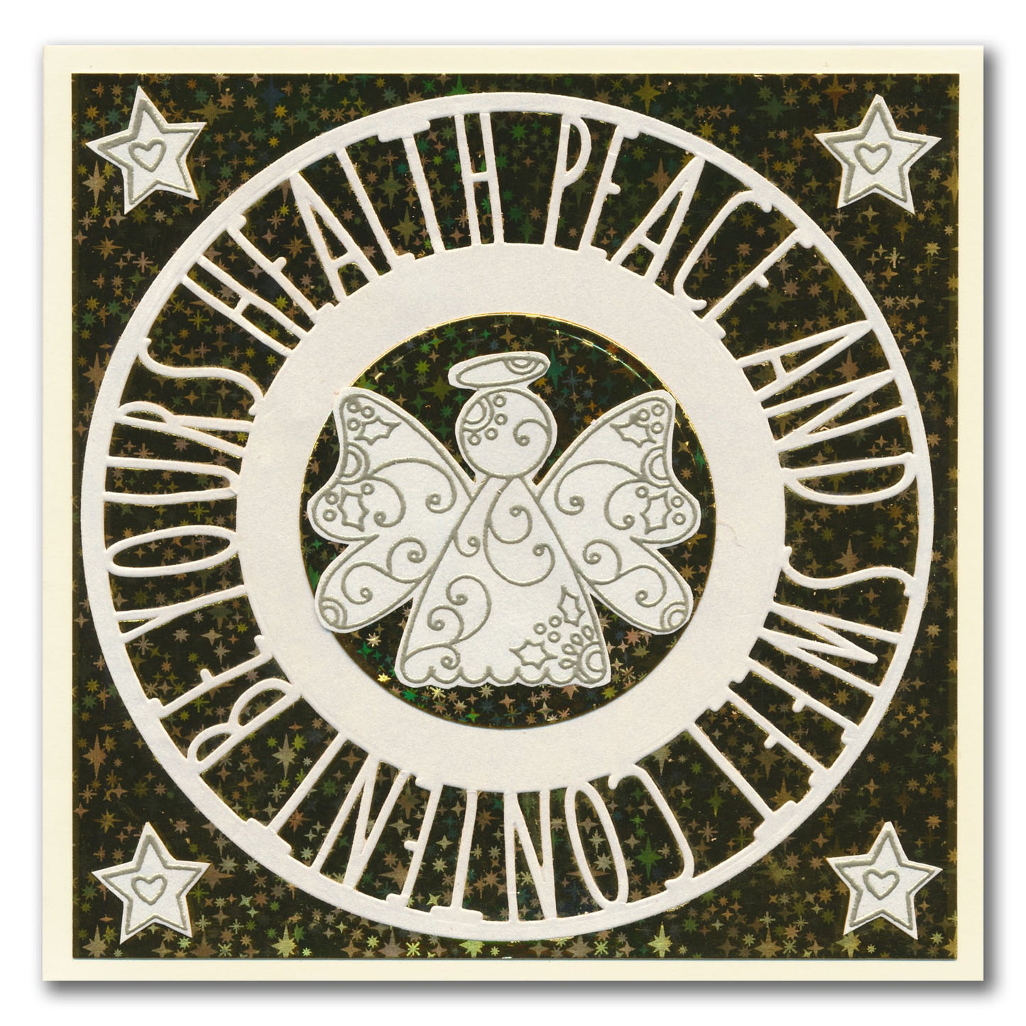 Tina's Angels - Two Way Overlay Christmas Ornaments A6 Stamp Set