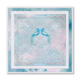 Tina's Christmas Angel Parchlet A6 Square Groovi Plate