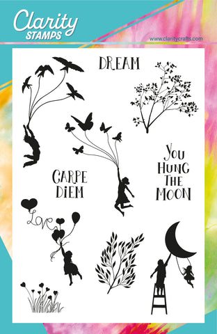 Ani's Fly Away Collection A5 Stamp Set