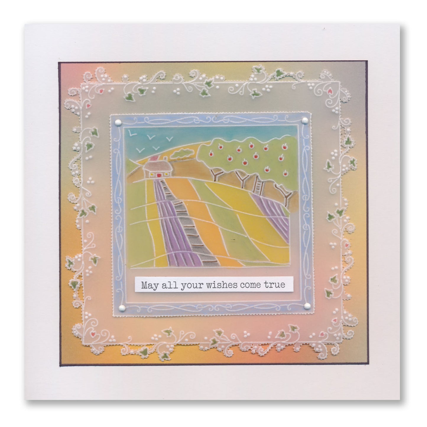 Barbara's SHAC Apple House A6 Square Groovi Plate