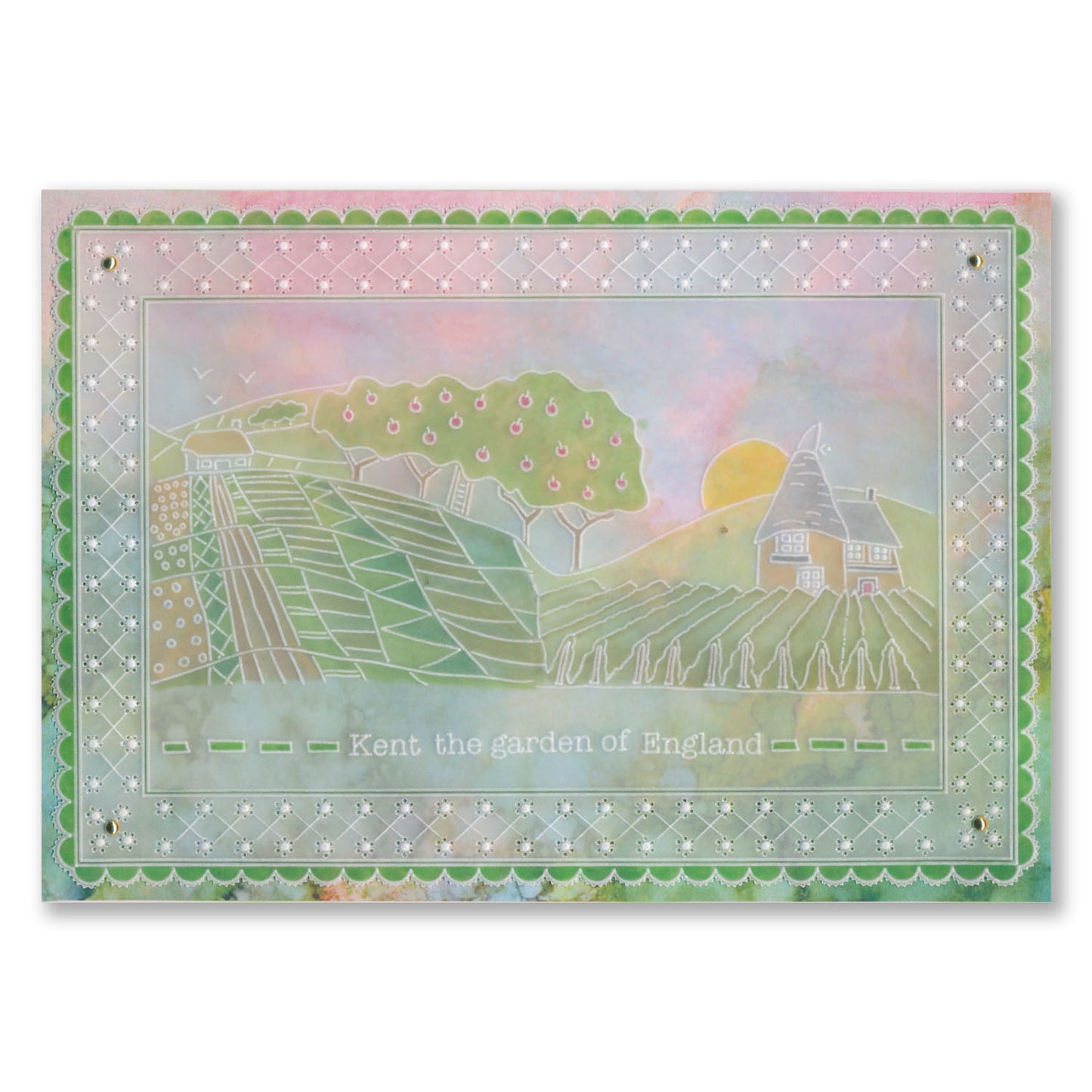 Barbara's SHAC Oast House A6 Square Groovi Plate