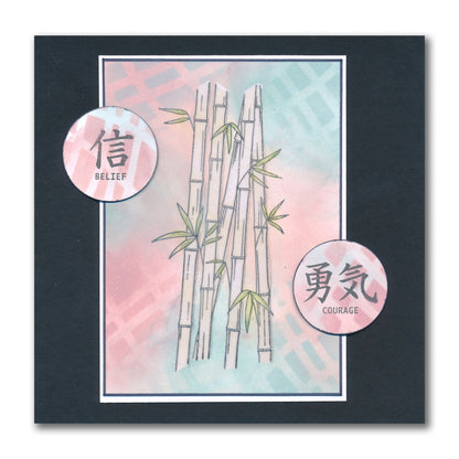 Bamboo - Two Way Overlay A5 Stamp Set