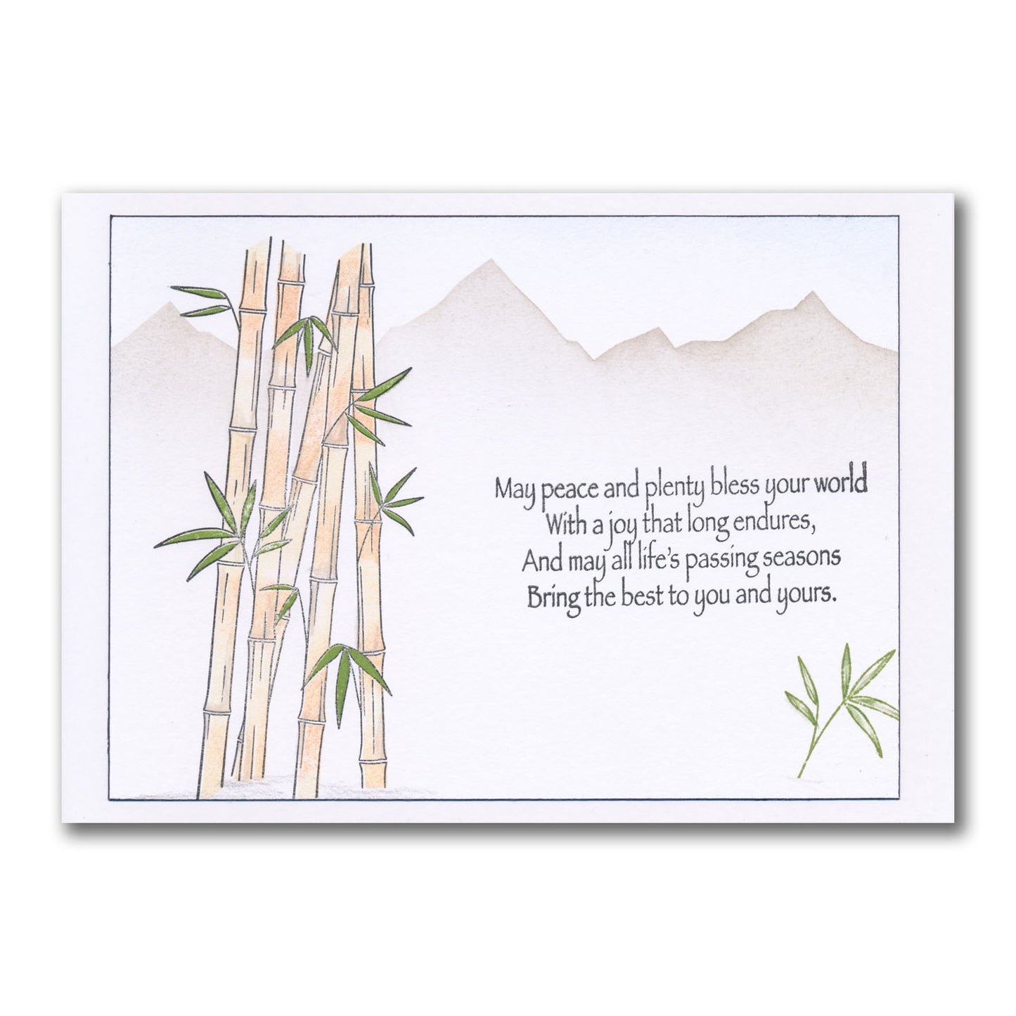 Bamboo - Two Way Overlay A5 Stamp Set