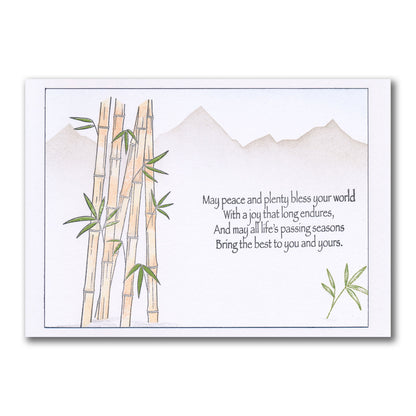 Bamboo - Two Way Overlay A5 Stamp Set