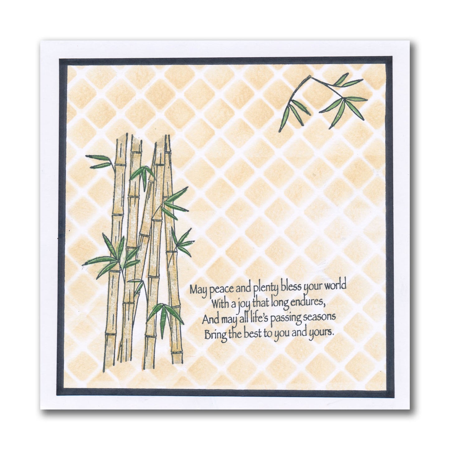 Bamboo - Two Way Overlay A5 Stamp Set