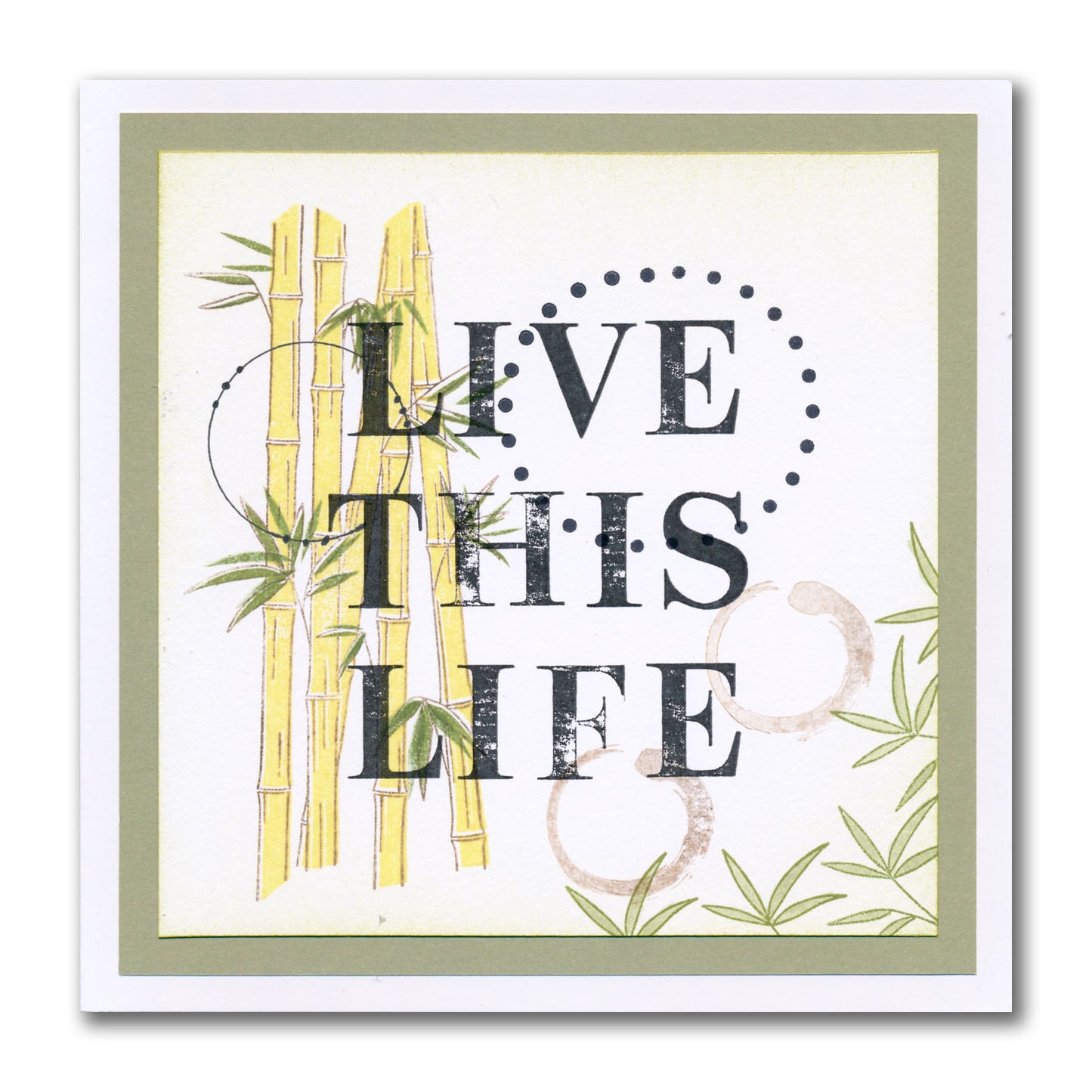 Bamboo - Two Way Overlay A5 Stamp Set