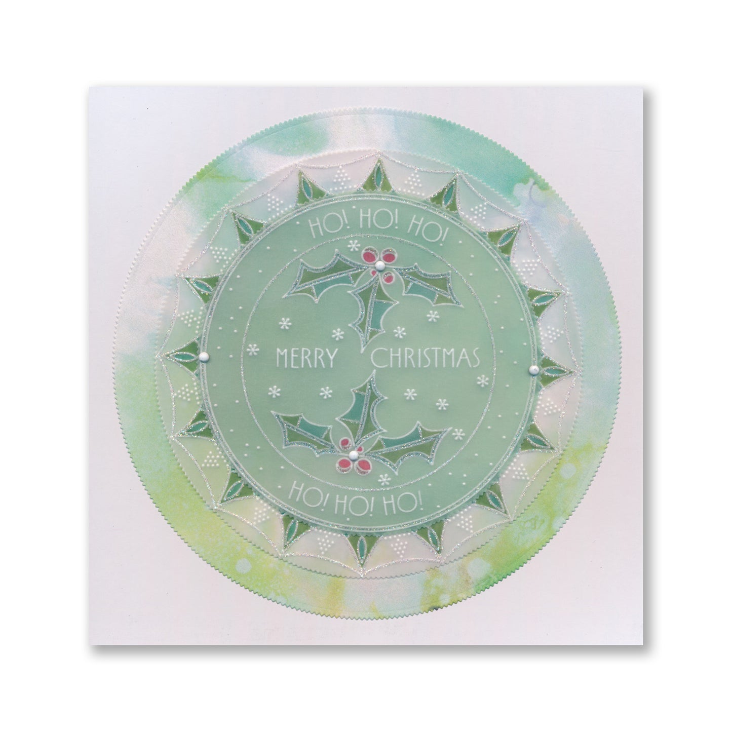 Barbara's Big Blooms - Holly Leaves Midi Groovi Plate