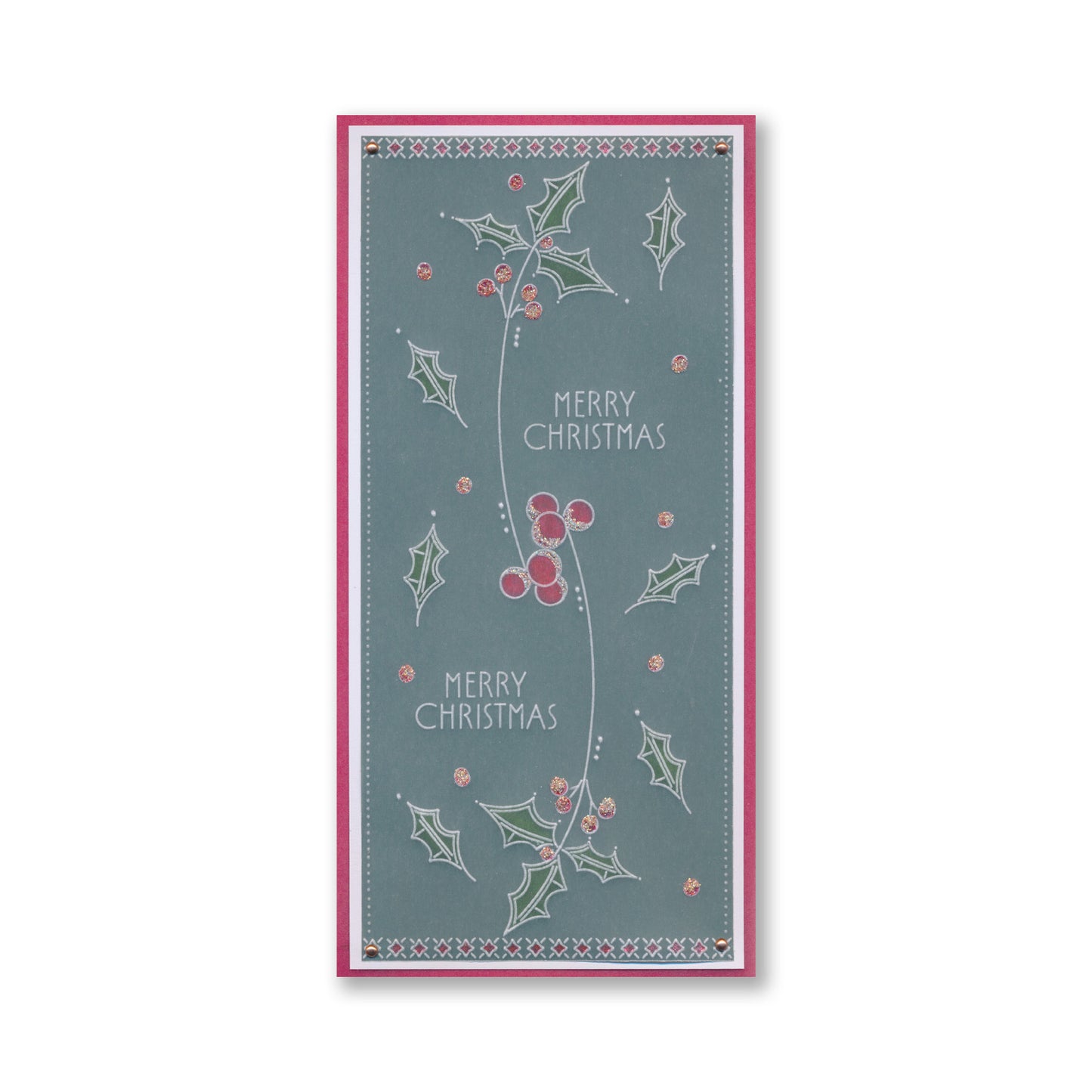 Barbara's Big Blooms - Holly Leaves Midi Groovi Plate