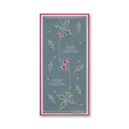 Barbara's Big Blooms - Holly Leaves Midi Groovi Plate