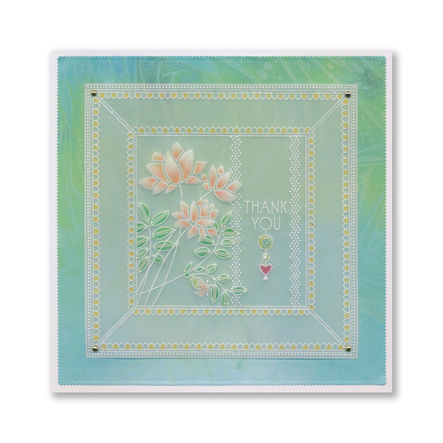 Barbara's Big Blooms - Silhouette Flowers Midi Groovi Plate