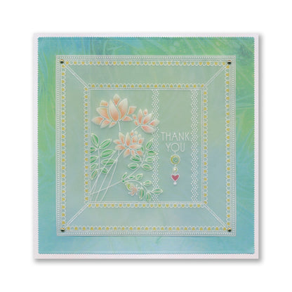 Barbara's Big Blooms - Silhouette Flowers Midi Groovi Plate