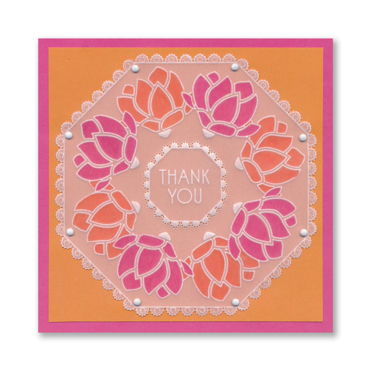Barbara's Big Blooms - Silhouette Flowers Midi Groovi Plate