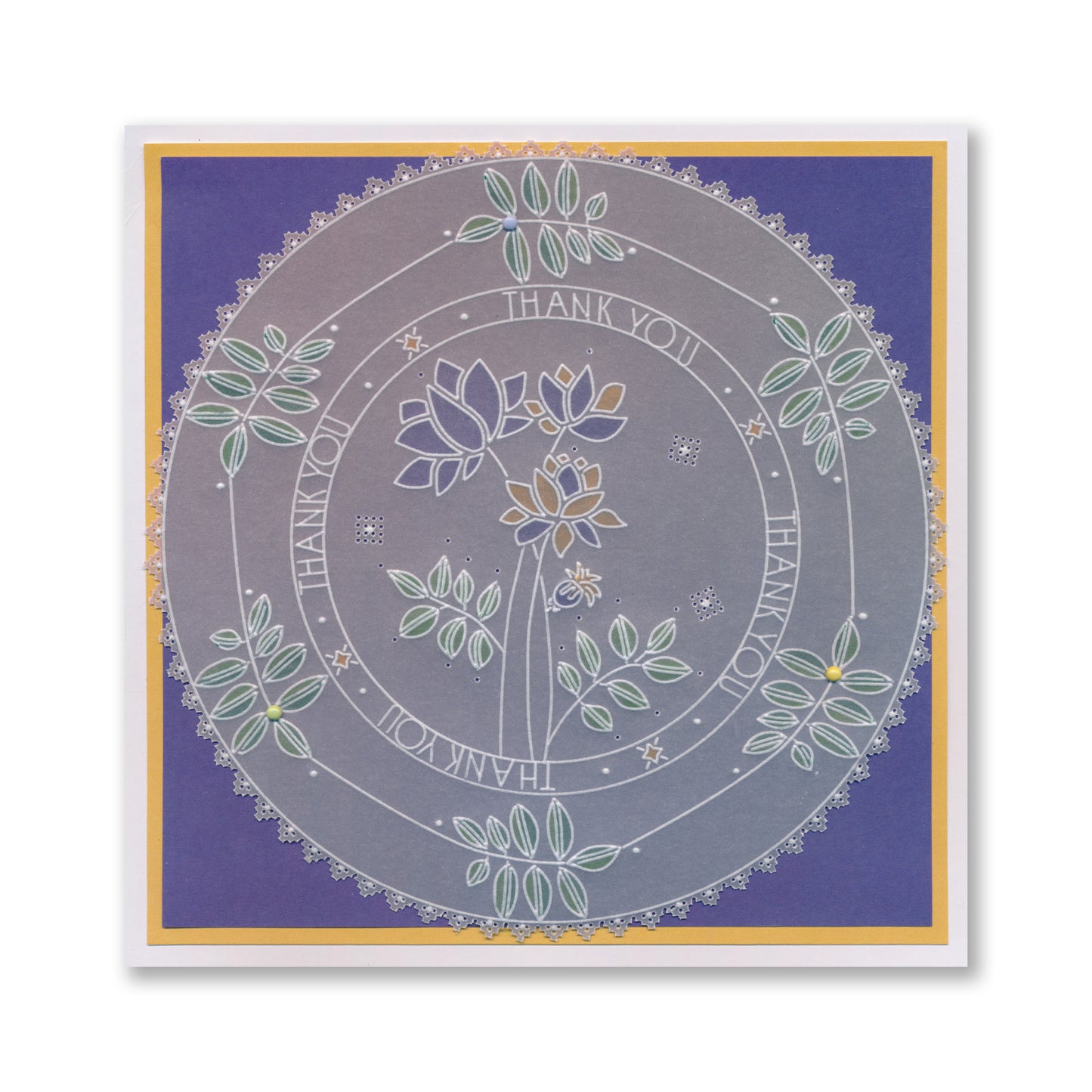 Barbara's Big Blooms - Silhouette Flowers Midi Groovi Plate