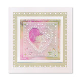 Barbara's Loving Heart A5 Square Groovi Plate