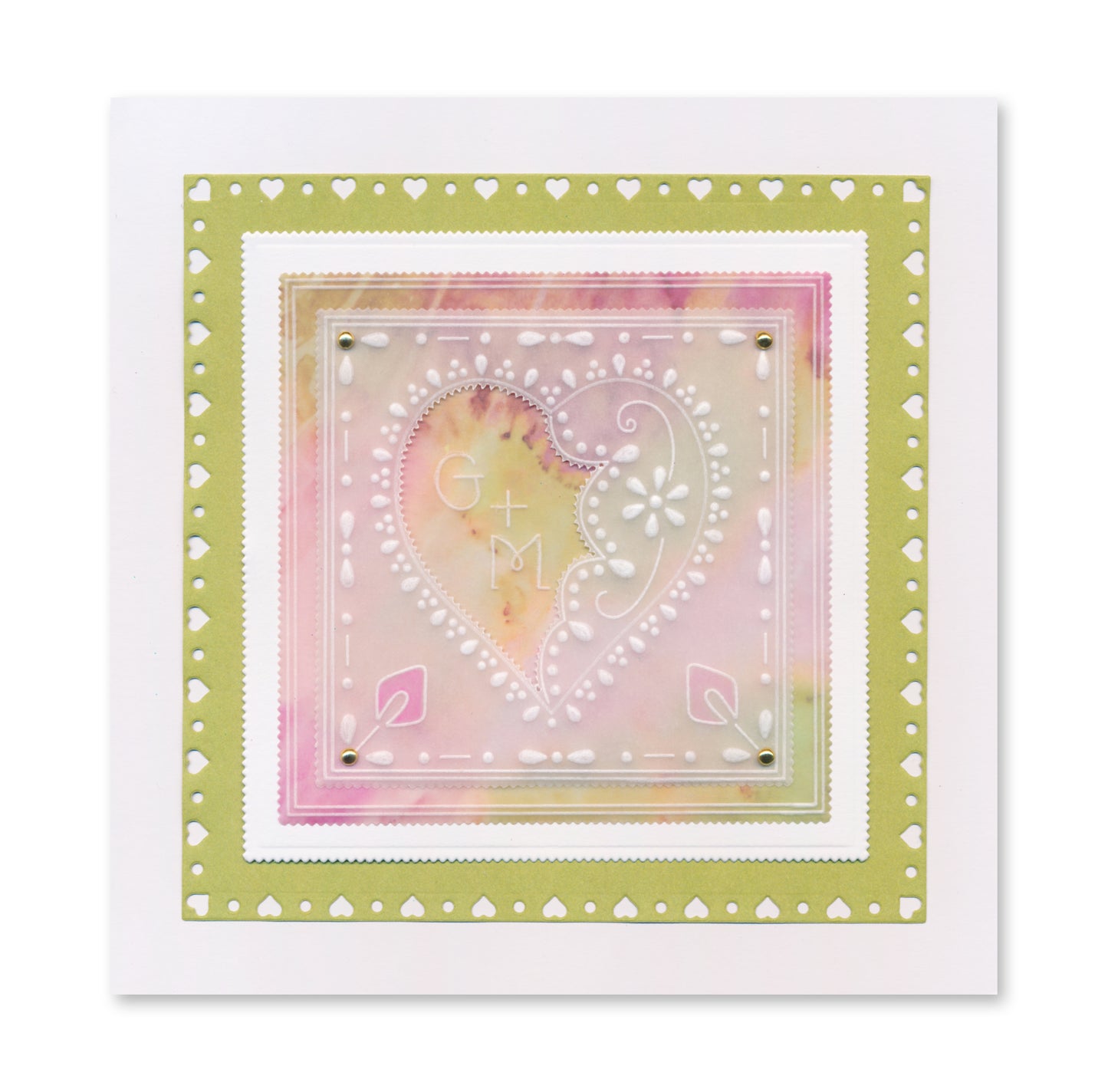 Barbara's Loving Heart A5 Square Groovi Plate
