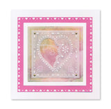Barbara's Loving Heart A5 Square Groovi Plate