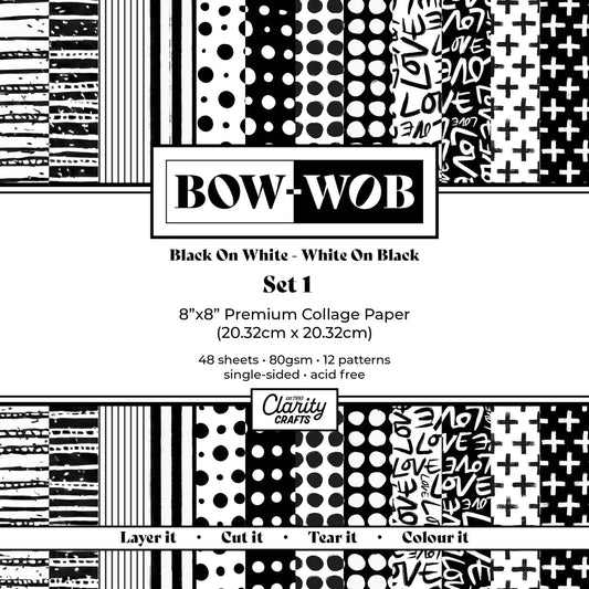 BOW-WOB 8" x 8" Collage Papers - Set 1