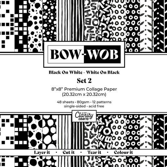 BOW-WOB 8" x 8" Collage Papers - Set 2