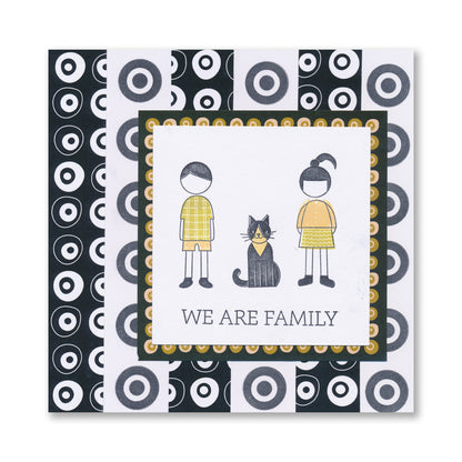 SHAC Retro Family Stamp, Mask & Collage Paper Complete Collection