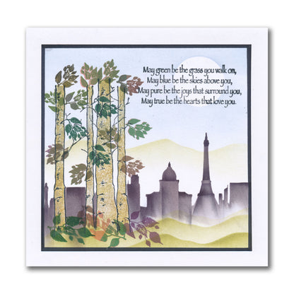 Birch Trees - Two Way Overlay A5 Stamp Set