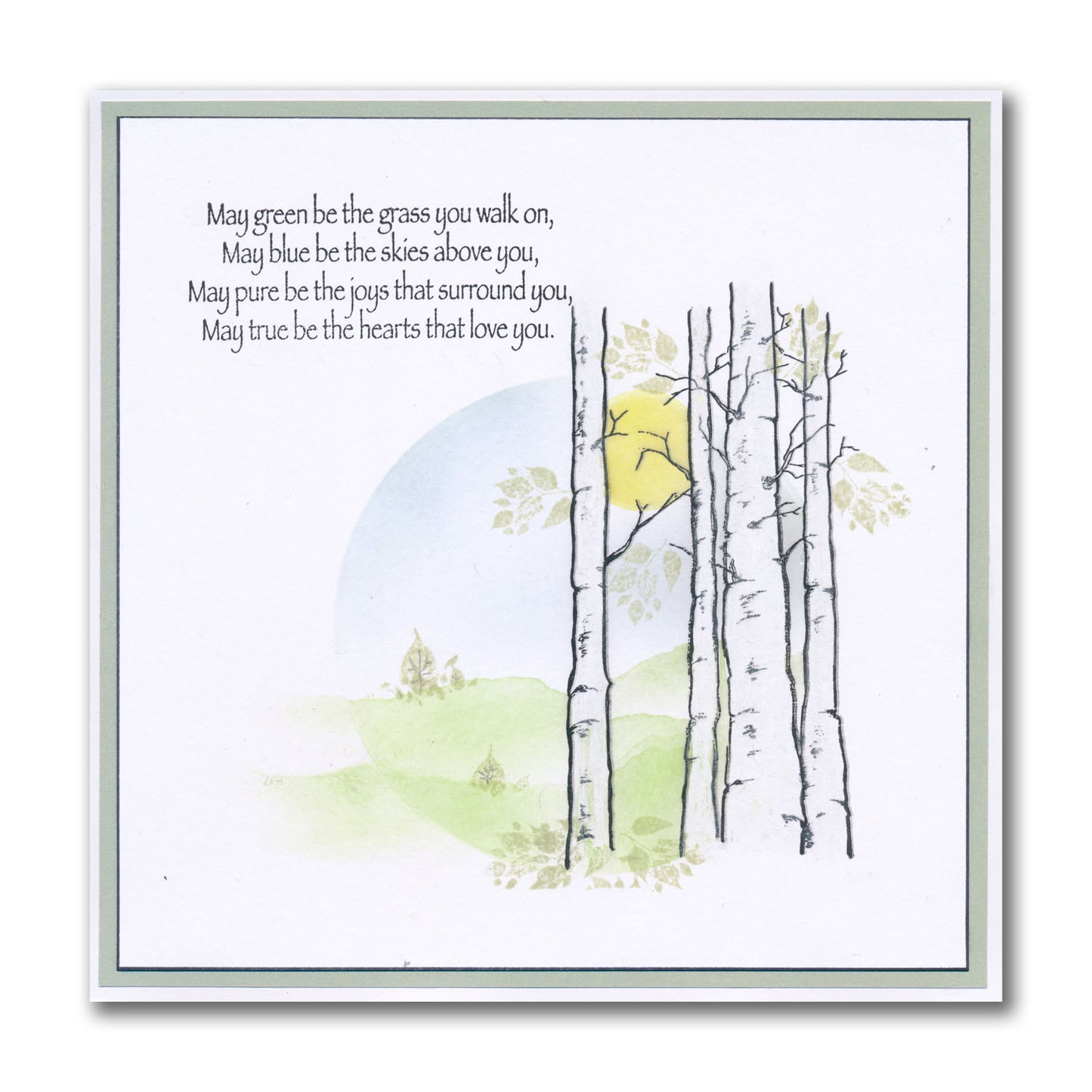 Birch Trees - Two Way Overlay A5 Stamp Set