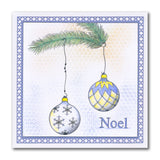 Linda's Trio of Baubles - Christmas Compendium A6 Stamp Set