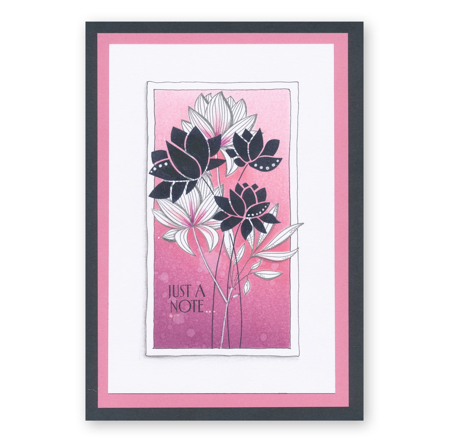 Barbara's Big Blooms - Stripey Flowers A4 Square Stamp & Mask Set