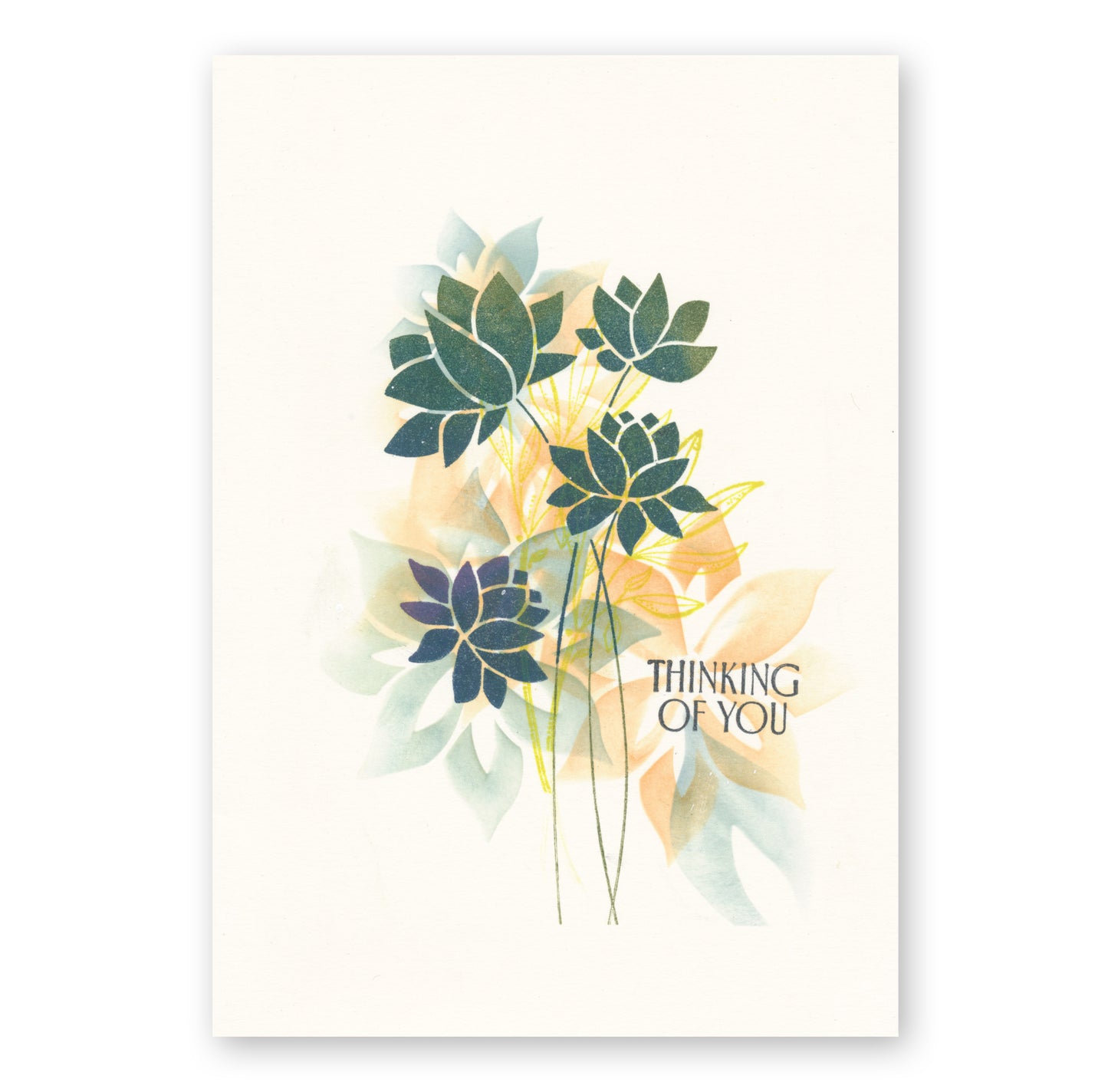 Barbara's Big Blooms - Silhouette Flowers A4 Square Stamp & Mask Set