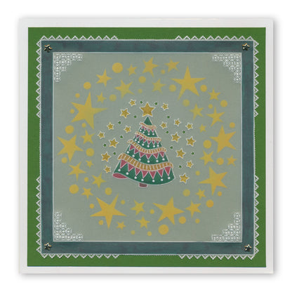 Barbara's Christmas Tree Sampler A4 Square Groovi Plate