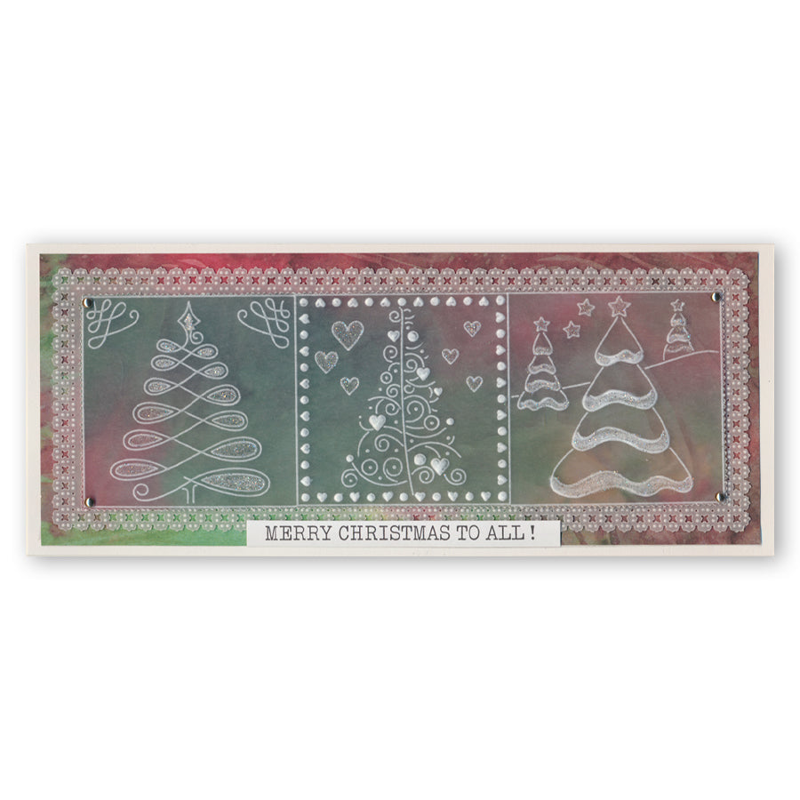 Barbara's Christmas Tree Sampler A4 Square Groovi Plate