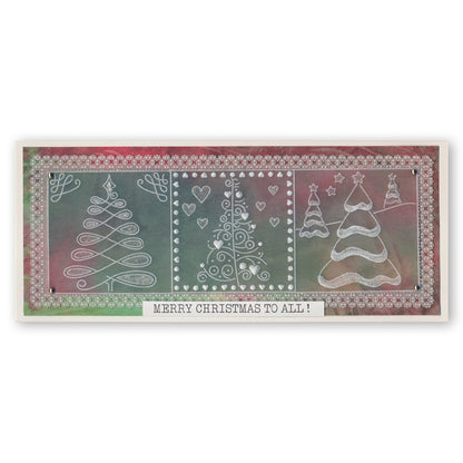 Barbara's Christmas Tree Sampler A4 Square Groovi Plate